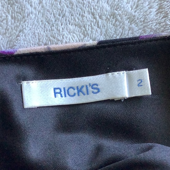 Black & Floral Sz 2 Dress by RICKI’S - Picture 3 of 5